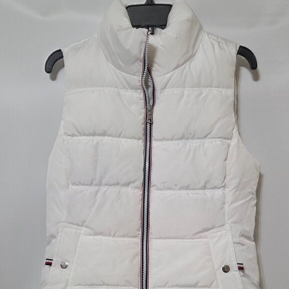 NWT - Tommy Hilfiger Women's Packable Vest Puffer Jacket - Size Small, White - Picture 1 of 6